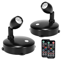 KANESIKI Wireless Spotlight Battery Operated, RGB