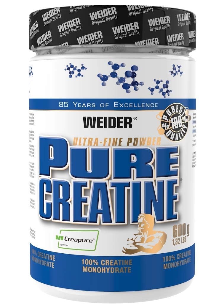 Weider Pure Ideal Quality Creatine Monohydrate Powder, Non Flavoured, Buidling and Repair Muscle, 600 g