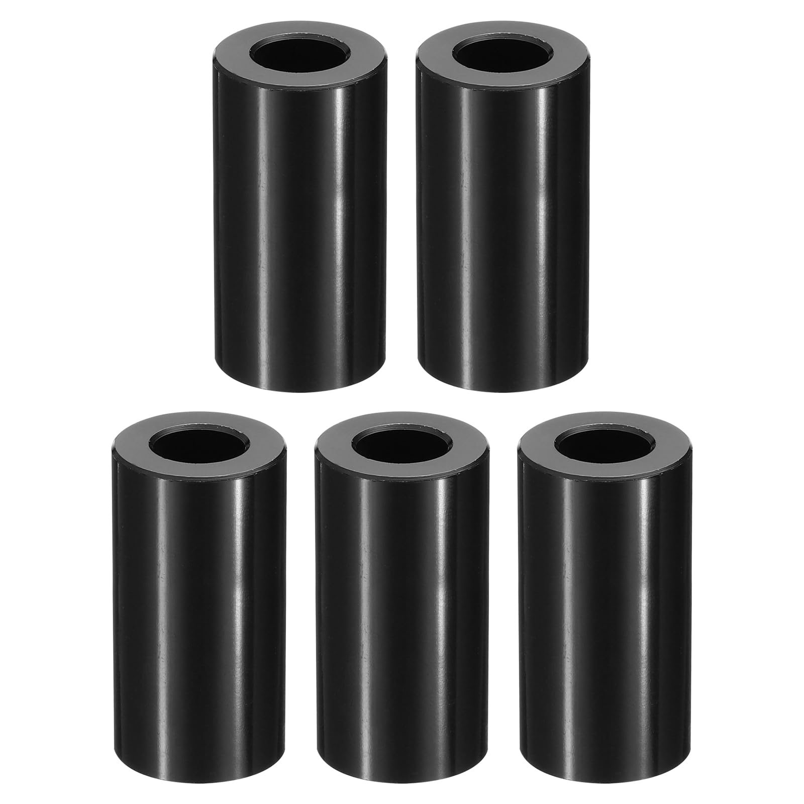 PATIKIL M10 Aluminum Spacers, 5 Pcs Metal Spacer Aluminum M10 x 3/4" OD x 1-7/16" L Aluminum Spacer Screw Standoff Round for 3/8" or M10 Screw Bolts