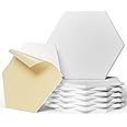 ZenSonic 12 Pack Self-adhesive Sound Proof Foam Panels for Walls, 12" X 10" X 0.4" High Density Hexagon Acoustic Panels, Soundproof Wall Panels Absorb Noise and Wall Decor for Home Studio Office White