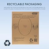 AQUALONA Premium Thermoplastic Toilet Seat Soft Close Oval Sage view 8