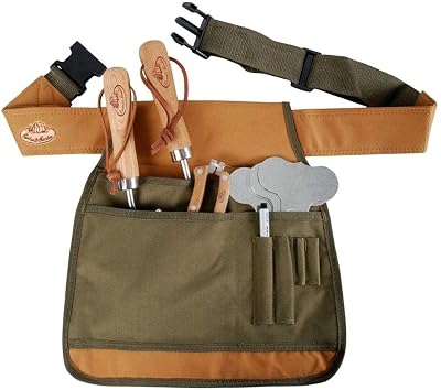 Esschert GT04 Design Garden Tool Belt Green Adjustable 34 x 34 cm