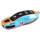 Premium Car Key Fob Cover Case for Porsche Panamera, Cayenne, Macan, Boxster, Cayman, 718, 911 | Slim Protective Keyshell | Anti-Scratch & Lightweight Design (Blue, L)