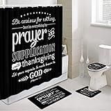 Amazon Com Trust In The Lord Bible Verse Scripture Quotes Bathroom Rugs And Mats Sets 3 Piece Memory Foam Bath Mat U Shaped Contour Shower Mat Non Slip Absorbent Velvet Toilet Lid Cover Washable