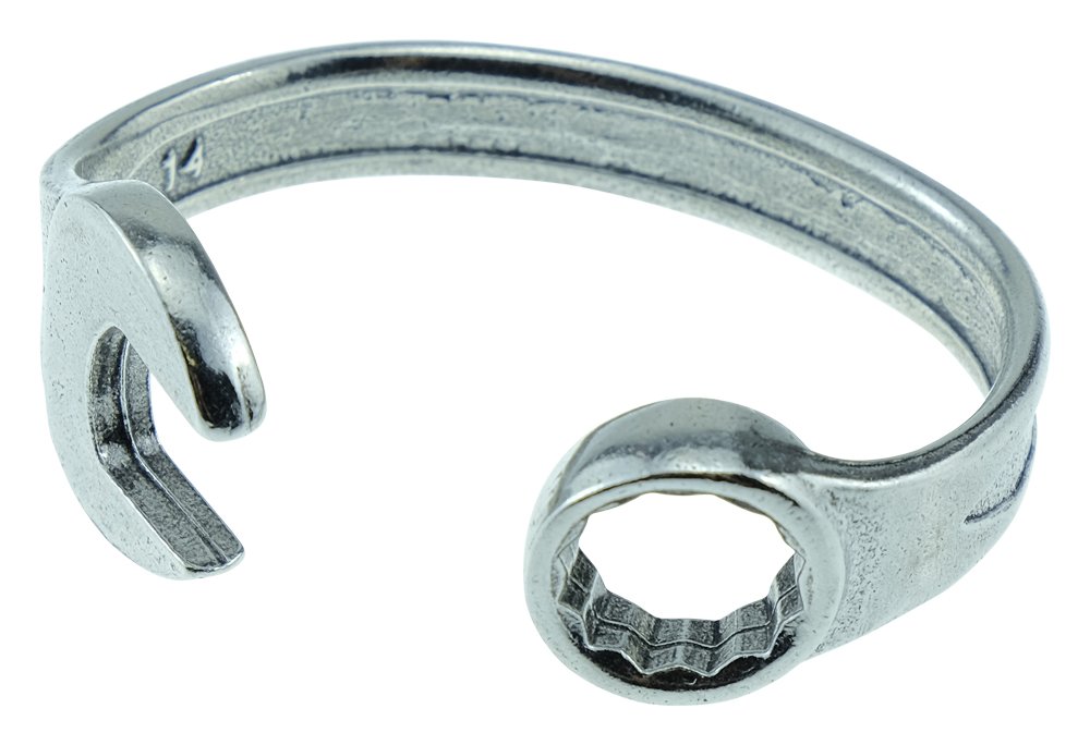 Pirantin 11 Year Anniversary Established 2012 Spanner Bangle Bracelet - Stamped with EST 2012