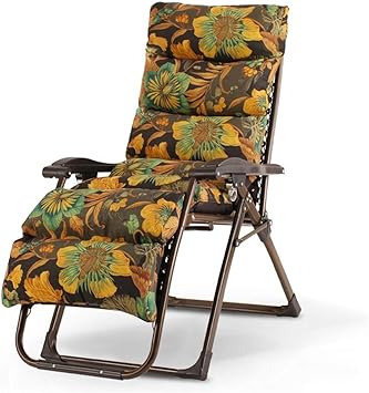 Cojín reclinable 260kg Gravedad Cero Patio Tumbona Silla Plegable de