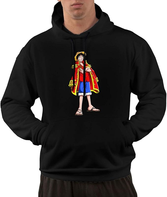 Kesidun Classic Monkey D. Luffy One Piece Art Sweaters for Mens Black at Amazon Menâs Clothing store