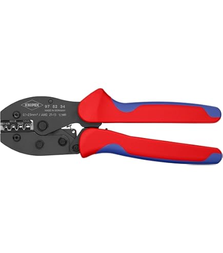 KNIPEX 20-7 AWG Knipex PreciForce Crimping Pliers, Plastic Grips