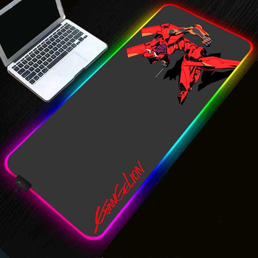 ZETIAN Tappetino da Tavolo Luminoso RGB, Tappetino per Mouse Grande, Tastiera Impermeabile