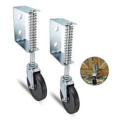 4'' 2Pack Gate Wheels Spring Loaded for Metal