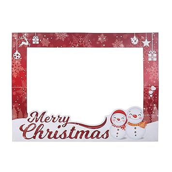 Christmas Picture Frame Prop Selfie Photo Shoot Frame Xmas Holiday