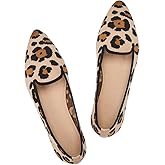 Frank Mully Women's Casual Loafer Flats Slip On Loafer Shoes Comfortable Knit Flat Shoes Classics Pointy Toe Loafer Flats,for Work,Travel