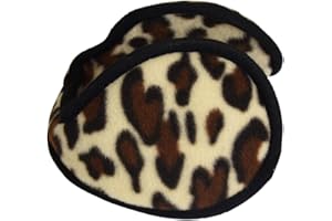 Motique Accessories Ear Warmers Women Kids Animal Print Polar Fleece Winter Earmuff