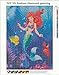 Cartoon Mermaid Diamond Painting Set - PigBoss 5D Full Diamond Embroidery Cross Stitch Crystal Diamond Dots Kit Home Decor Art Gift for Adults (9.8 x 13.8 inches)