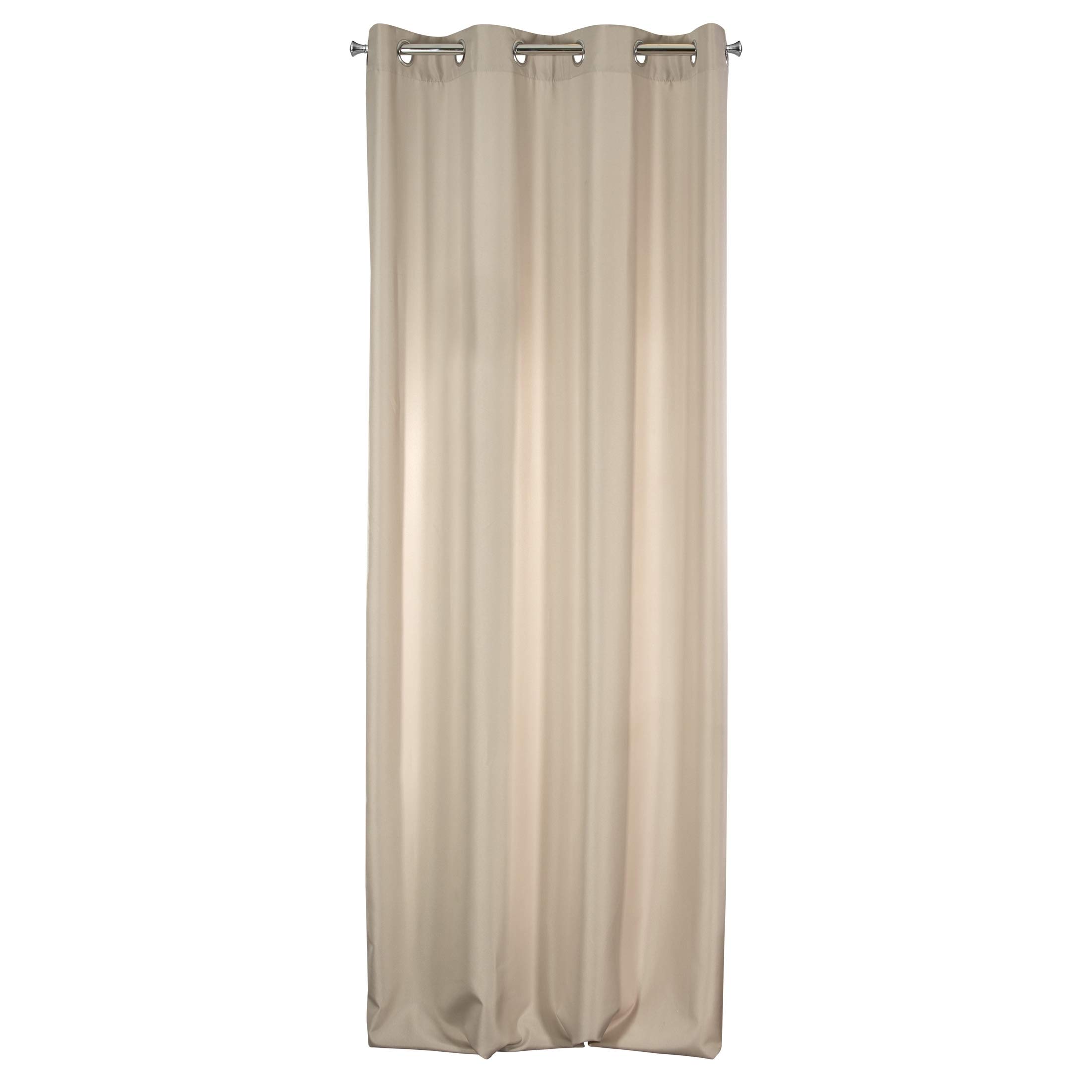 Eurofirany ADORE Semi Sheer Curtain with Eyelets - 1 Unit, Window Curtain, Semi Transparent, for Bedroom Living Room Lounge Kitchen, 140g m², W55 x L98, Cappuccino