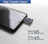 LinkMore 64GB Micro SDXC A1 U3 V30 Class 10 Read 95MB/s Write 35MB/s SD Adapter view 3