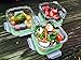 Kinetic 6 Piece Glassworks Series Oven Safe Square Food Storage Set, 15 oz, Clear