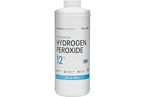 BLUBONIC INDUSTRIES 12% Food Grade Hydrogen Peroxide - H2O2, Pure Oxygen and Water, 32 fl oz