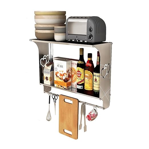 Estante de Cocina de Pared/Horno de microondas/Estante de Especias ...