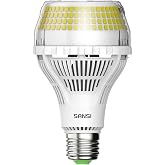SANSI 400W Equivalent 6000 Lumens Brightest LED Light Bulb | 5000K Daylight E26 A21 Super Bright LED Bulb Non-Dimmable, 22-Year Lifetime, 40W Energy Saving for Home Workshop