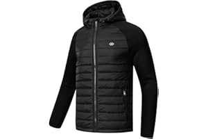 MoFiz Men's Jackets Fleece Warm Winter Lightweight Jackets Windbreakers Coats Full Zip Outwear Golfing Running Hiking