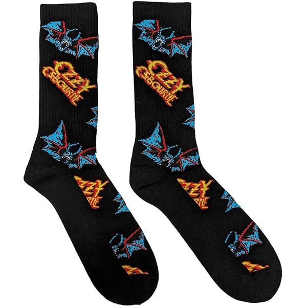 Rock Off HIM Heartagram Skull Logo Socken – Offiziell Lizenziert, Schwarz, One Size (UK 7-11)