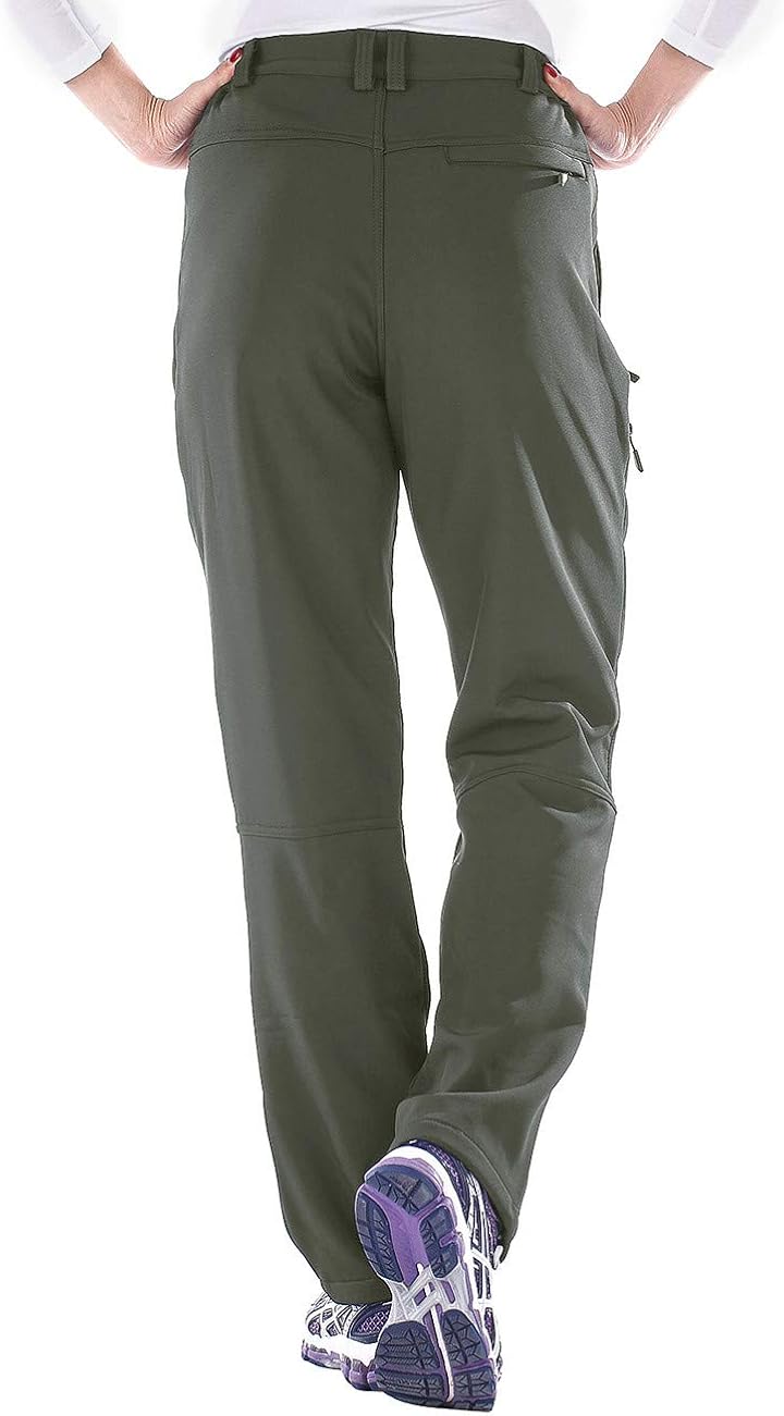 Unitop Women's Winter Outdoor Warm Water-Resistant Fleece Lined Ski Snow Pants : Clothing