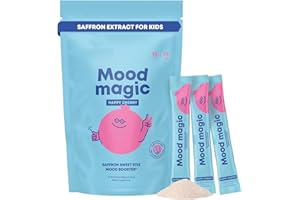 Saffron Extract Powder - 100% Pure Natural Saffron Supplement, Happy Mood Support Supplement for Kids - Flavor Cherry Lime, G