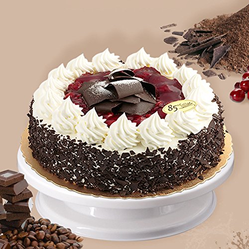 Cake Decorating Turntable - Baking Supplies Set - 11 Inch Rotating Cake Turntable With 2 Icing Spatula And 6 Frosting Smoother - Cake Decorating Supplies Kit - Revolving Cake Stand White - Thumbnail 4