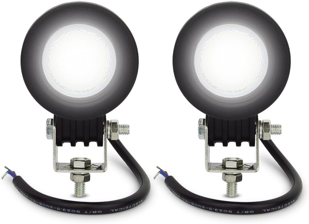 Faro Da Lavoro LED 72W 12/24V 4 Pollici – 10600 Lumen, IP68 Impermeabile, Per Moto, Trattore, Camion, SUV, UTV E ATV