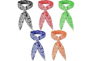 Taicols 5-Piece Set of Cooling Scarf Neck Bag, Ice Crystal Cooling Towel for Instant Cooling and Long-Lasting Soothing Coolin