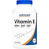 Nutricost Vitamin E 400 IU, 240 Softgel Capsules - Gluten Free, Non-GMO
