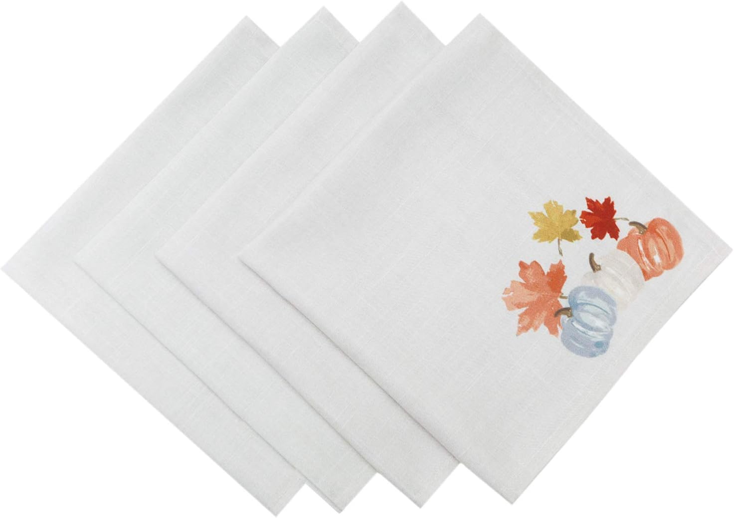 Set of 4 Fall Napkins Thanksgiving Napkins Cloth Napkins Table Linens