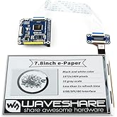 waveshare 7.8inch E-Ink Display HAT Compatible with Raspberry Pi4B/3B+/3B/2B/B+/A+/Zero/Zero W/WH/Zero 2W 1872×1404 Resolutio