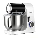 Aifeel Stand Mixer,6.5QT Tilt-Head Electric Stand Mixer,700W DC Motor with Low Noise,Kitchen Mixer with Dough Hook,Beater,Whisk,Dishwasher-Safe Attachments for Baking (Black)