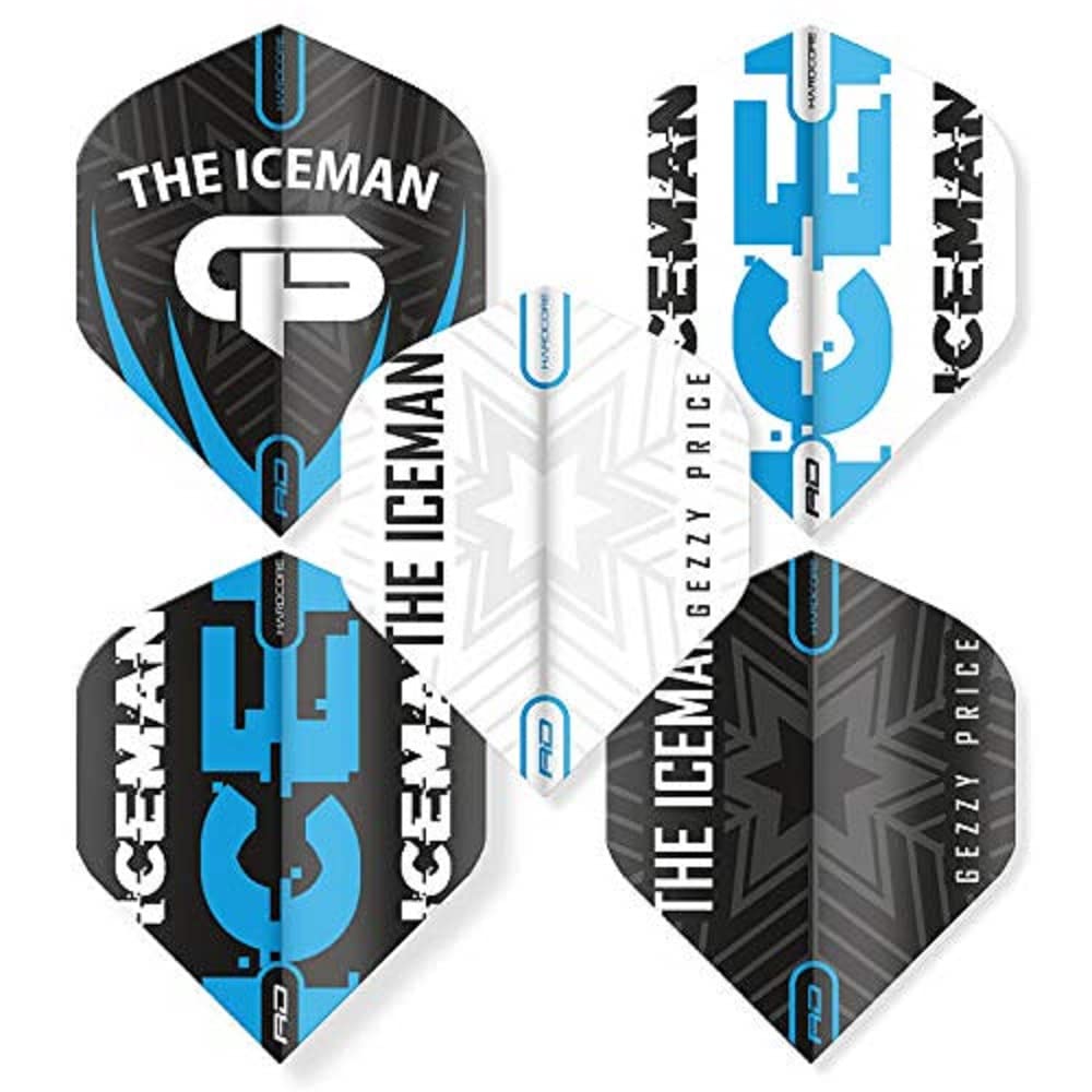 Gerwyn Price Iceman Assorted Hardcore Flight Pack - 5 sets per pack