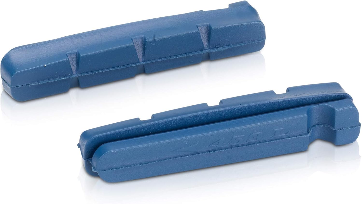 XLC Unisex - Adult Brake Shoes Replacement Brake Rubber BS-X16 Set of 4 for Shimano Type Carbon Rims Blue, 55 mm
