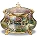 The Bradford Exchange Garden of Prayer Musical Prayer Box Heirloom Porcelain with 22k Gold Accents by Thomas Kinkade 3.75-inches Wide