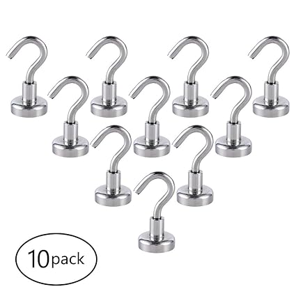 Juego de 10 ganchos magnéticos ideales para anotaciones, nevera ...