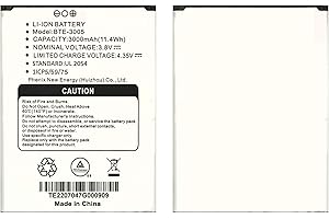 Vvuilsty Replacement Battery BTE-3005 for Moxee M2160 MH-T6000,Rechargeable 0 Cycle Battery Compatible with Moxee M2160 MH-T6000