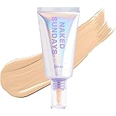 Naked Sundays BeautyScreen™ SPF 50 Peptide Foundation Tint – Tinted Sunscreen & Skincare Makeup with Zinc Oxide, Niacinamide – Lightweight Natural Coverage, 2.5 Light Neutral, 1.01 oz