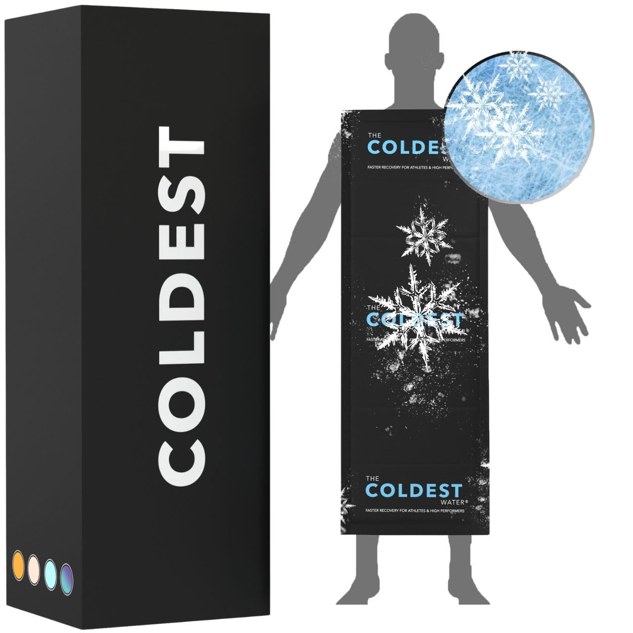 Photo 1 of Coldest Extra Large Ice Pack for Back and Full Body - Cold Compress for Pain Relief, Ice Blanket for Sleeping or Ice Pad Physical Therapy - Folds Compact (53" x 13" - Full Body)
