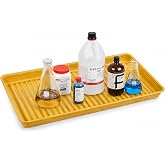 Eagle Spill Containment Utility Tray, 5 Gallon Sump, Made in USA, Yellow | High-Density Polyethylene Secondary Containment Tray, Perfect for Small Spill Control, 36.25" x 18.25" x 2.38"