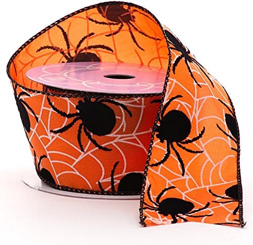 Bows & Ribbons - Spiders & Webs Halloween Wired Ribbon - 2 1/2