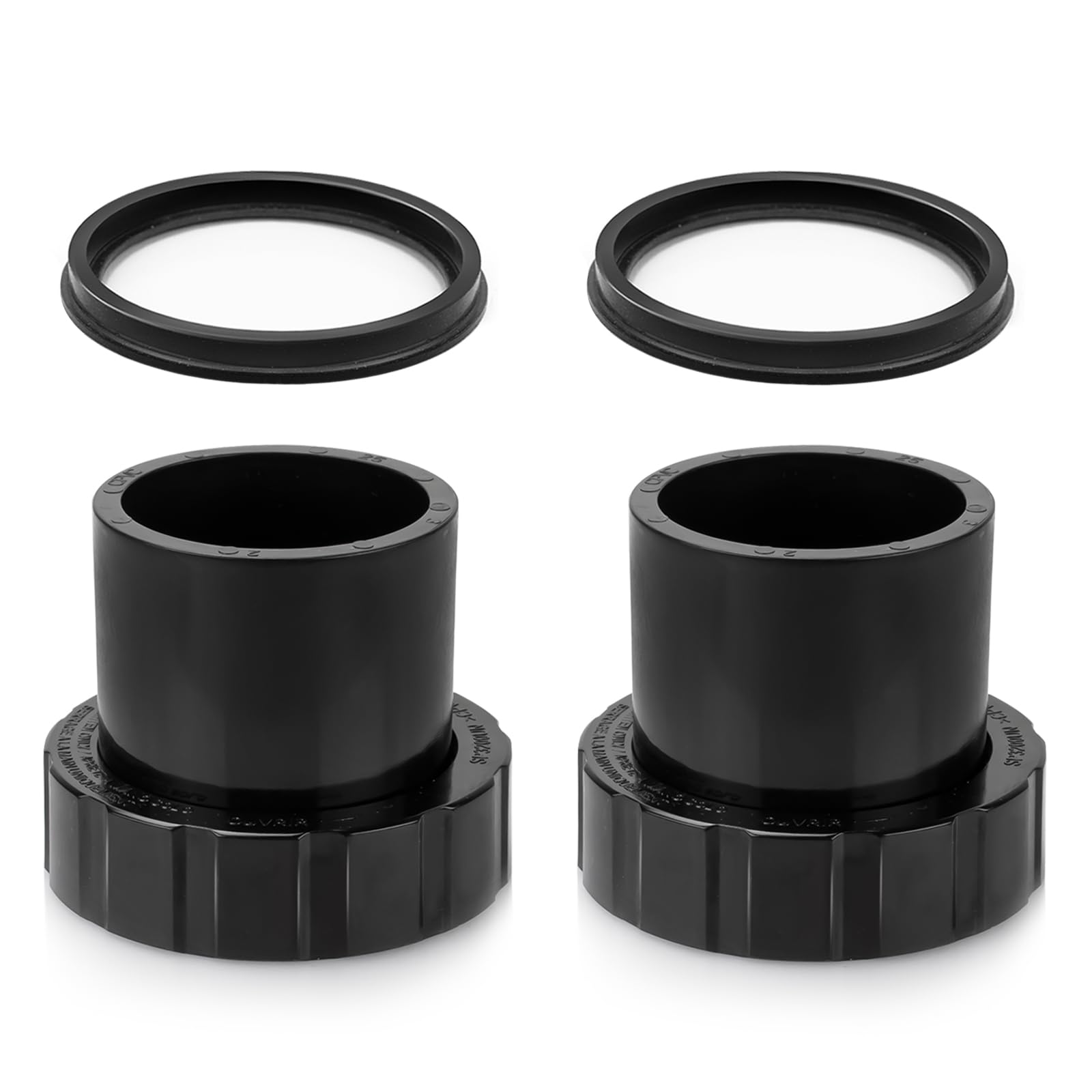 Photo 1 of SPX3200UNKIT Union Connection Kit for Hayward Select, Pump Union Connection for Hayward Tristar, Northstar, EcoStar Pumps, SwimClear Cartridge Filter & Universal H-Series Low Nox Heater (2 Pack)
