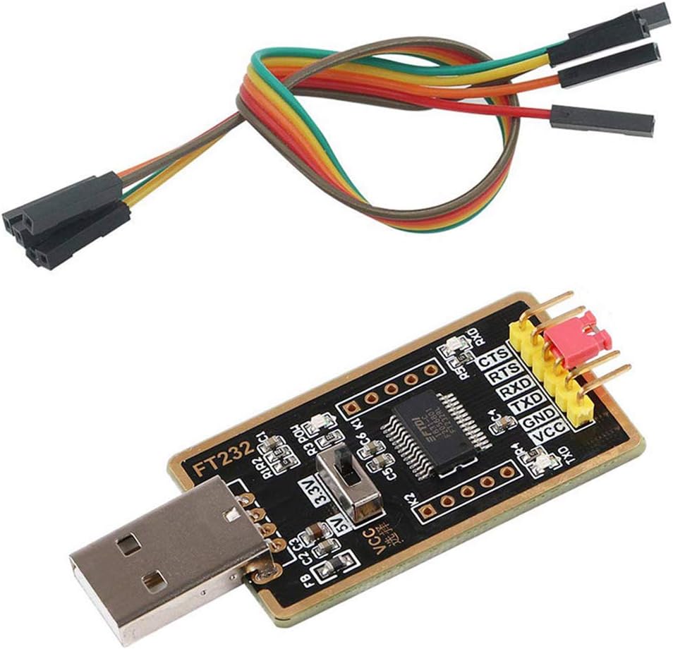 Iceyon USB to TTL Adapter, USB to Serial Converter Module FTDI FT232 USB UART FT232RL Compatible with Windows 7,8,10,Wince,Linux,Mac