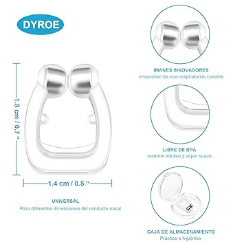 Versión 2019]Dilatador Nasal Anti Ronquidos DYROE, Nose Clip ...