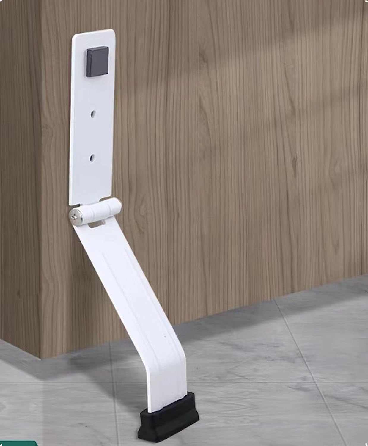 Door Stoppers for Bottom of Door, No Drilling Door Stopper, Door Holder to Keep Door Open, Under Door Noise Stopper, Drop Stops and Easy Install (White)