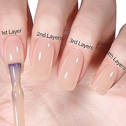 AILLSA Light Nude Gel Nail Polish Desert Sand Jelly