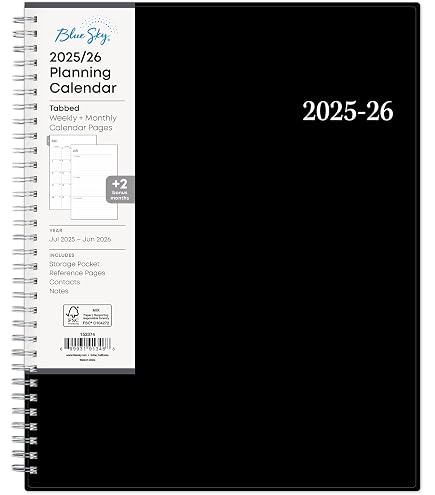 Amazon.com : Blue Sky 2025 Weekly and Monthly Planner Calendar